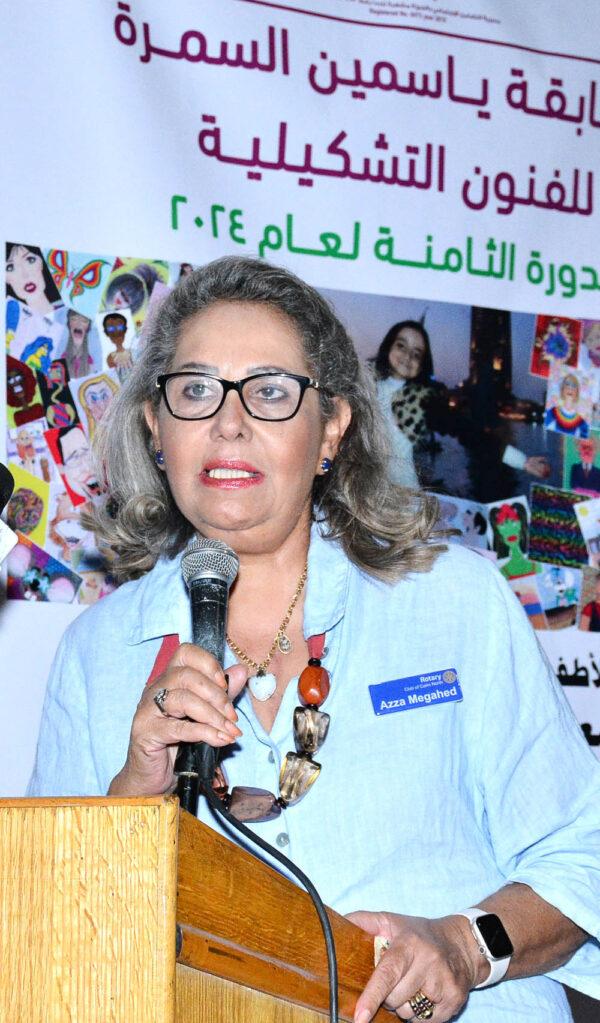 توزيع الشهادات والدروع الدورة الثامنة لمسابقه ياسمين السمرة للفنون التشكيلية فى ساقية الصاوى 31 7 1 3
