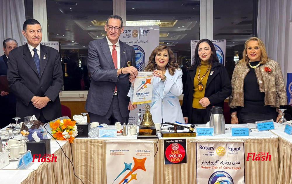 محافظ روتارى مصر يزور نادى روتارى كايرو إيجلز 23 3 5
