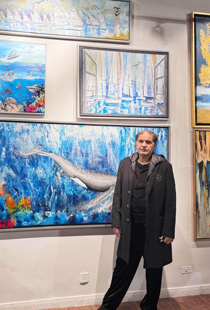 نجوم المجتمع والسفراء في معرض ( الرسم ضد المرض ) 110 00225 2
