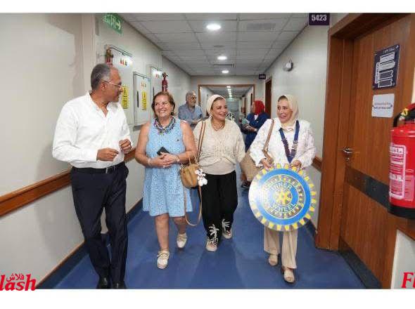 رئيسة المنطقة الانيرويليه 95 مصر في زيارة مستشفى أيادي المستقبل بالاسكندرية 20 3 5