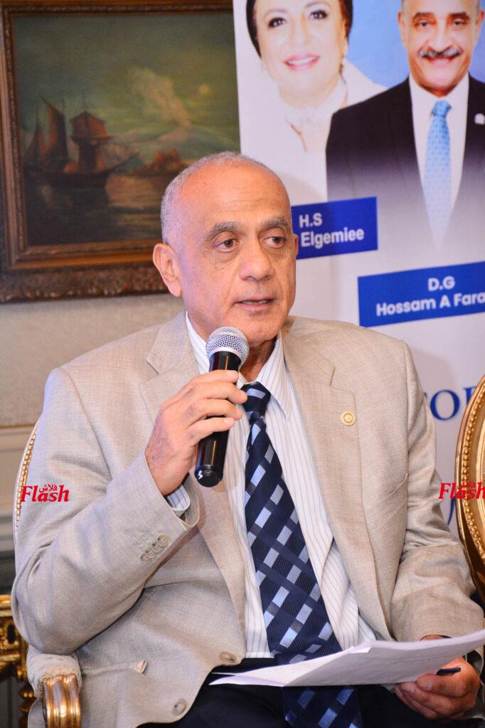 د. حسام فرحات في ندوة توعية الام والطفل لروتاري كايرو نورث والتحرير 26 6 2