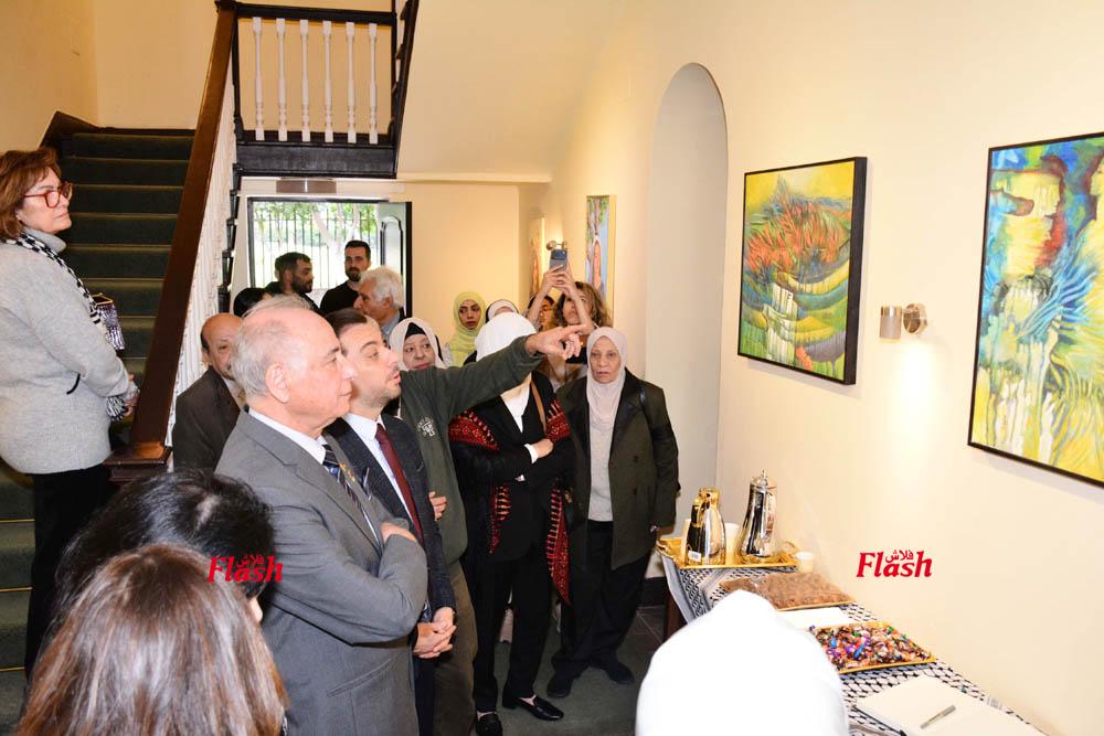 افتتاح معرض (حارسة البقاء) للفنان الفلسطيني محمد حمزه الفرا 33 8 5