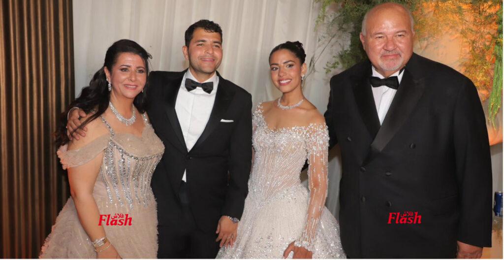 رئيس الوزراء ونجوم الفن والمجتمع في حفل زفاف عهد السعدي وكريم مَميش 22 002 2