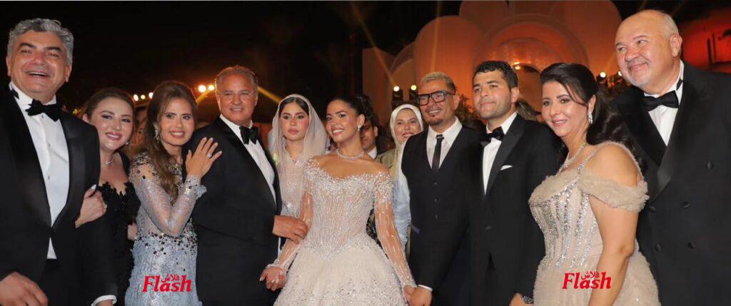 رئيس الوزراء ونجوم الفن والمجتمع في حفل زفاف عهد السعدي وكريم مَميش 19 01