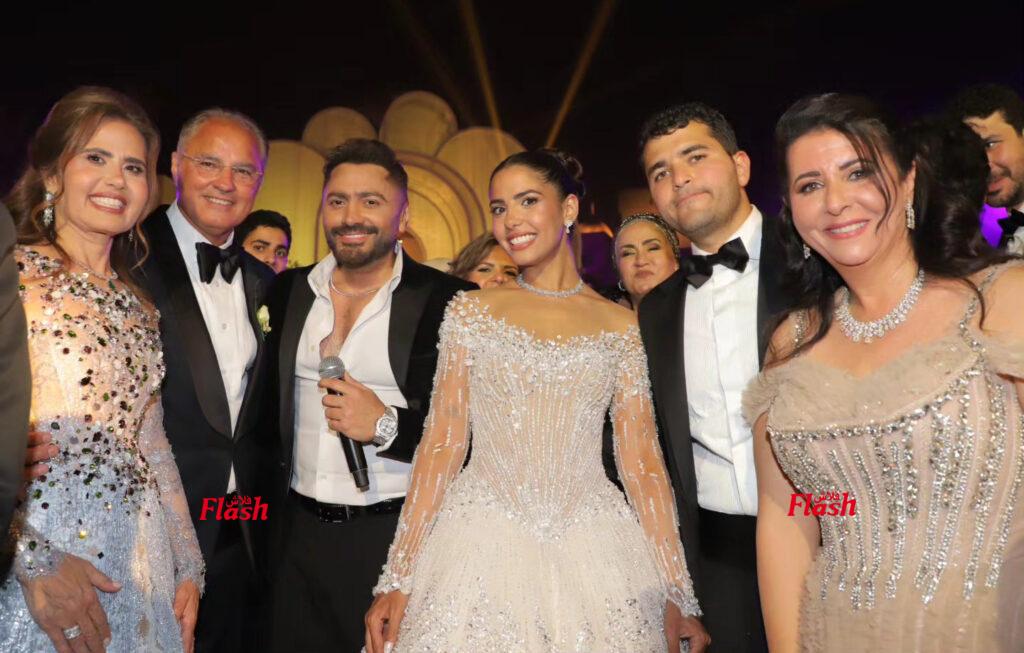 رئيس الوزراء ونجوم الفن والمجتمع في حفل زفاف عهد السعدي وكريم مَميش 29 05