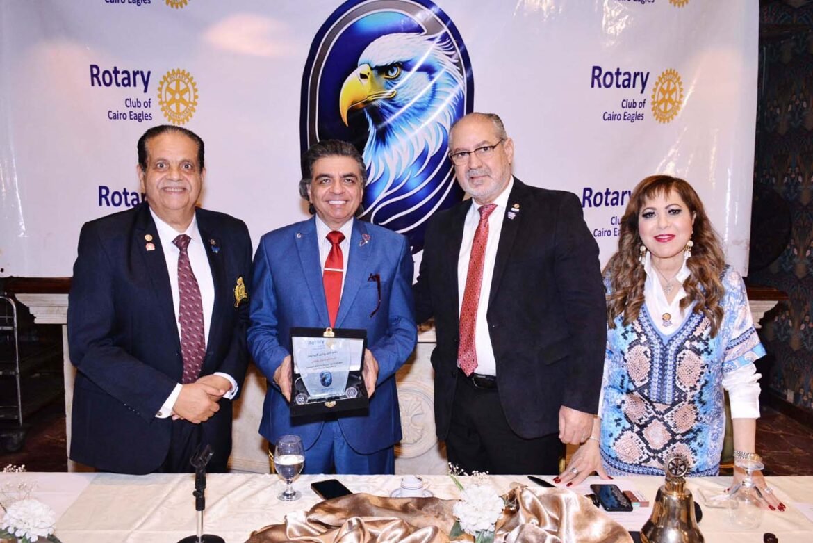 ندوة روتارى كايرو إيجلز للدكتور جمال شعبان رئيس معهد القلب الأسبق